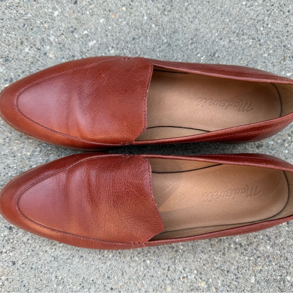 Madewell Frances Loafer Shoes Cognac 7 - Picture 2 of 6